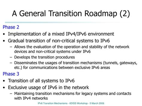 PPT IPv6 Transition Mechanisms Their Security And Management