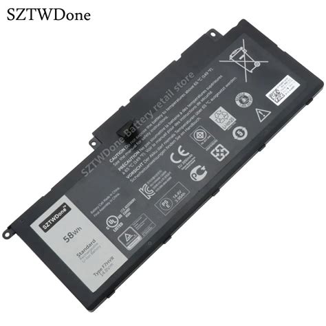 Sztwdone F7hvr Laptop Battery For Dell Inspiron 15 7000 Series 7537 17