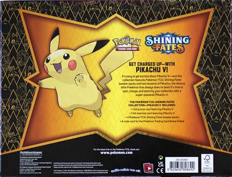 POKEMON SHINING FATES PIKACHU V COLLECTION BOX Pokefeens