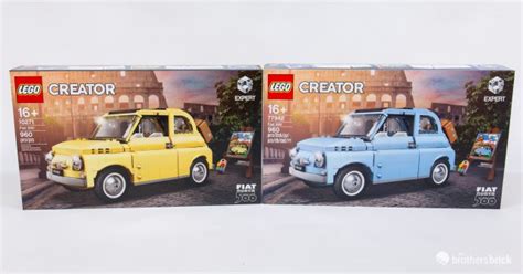 Lego Creator Expert 77942 Fiat 500 Limited Edition Comparison Blue Is