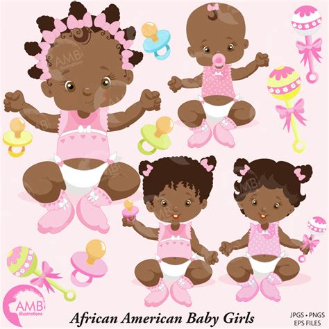 African American Baby Girls | AMBillustrations.com