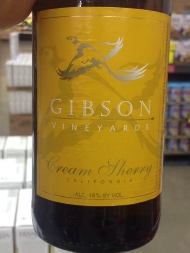 Gibson Vineyards Cream Sherry Vivino Canada