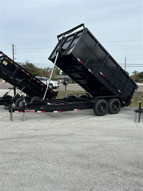 7' x 14' Dump Trailer Super Heavy Duty - Predator Eagle Trailers