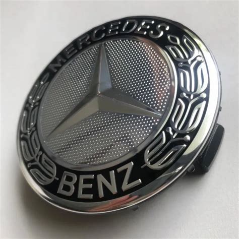 Dop Velg Roda Emblem Mercedes Benz Padi Mm Hitam Classic Original