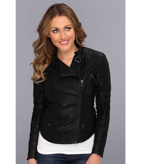 Blank Nyc Vegan Leather Moto Jacket Black Shipped Free At Zappos