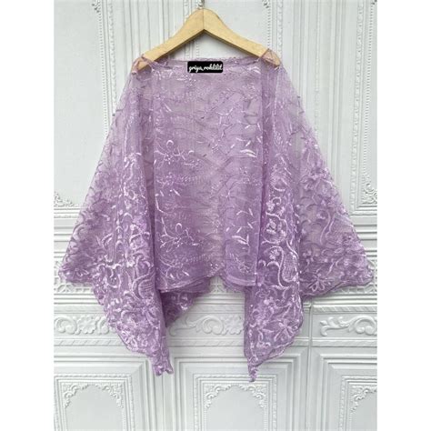 Jual PROMO KEBAYA OUTER CAPE BATWING TILLE MUTIARA PREMIUM Shopee