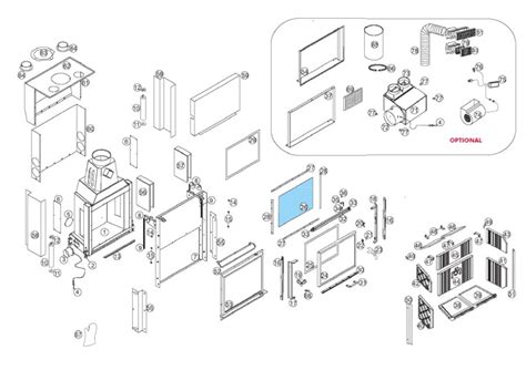 Onderdelen Tekening Edilkamin Cristal 76 Versie EWS Pelletkachel