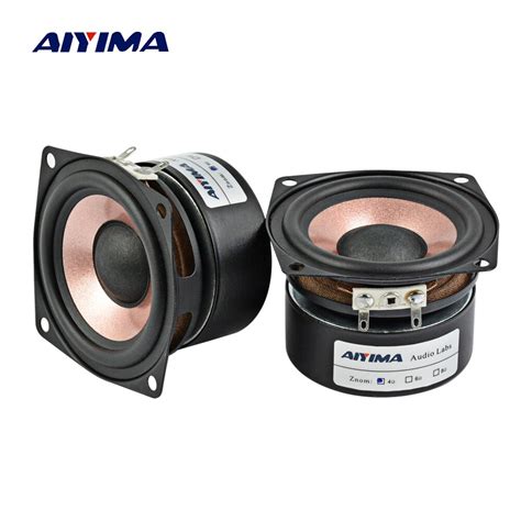 AIYIMA Haut Parleurs Audio 2 5 Pouces 4 Ohm 8 Ohm 15W Haut Parleur HIFI