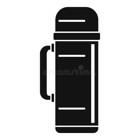 Icono Termo De La Taza Estilo Plano Stock de ilustración Ilustración