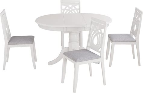 5-Piece Extendable Round Dining Table Set - ShopStyle