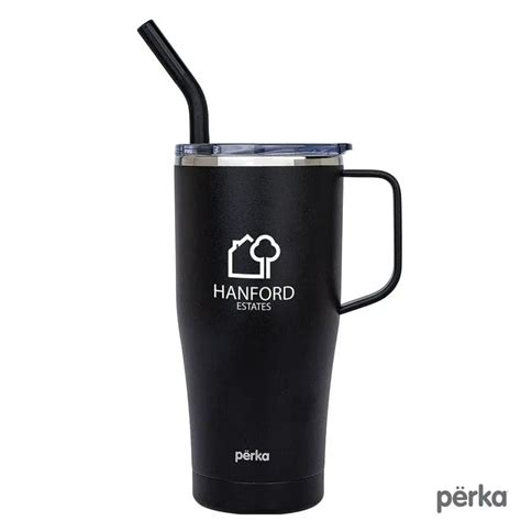 Perka Clayton 20 Oz Double Wall Stainless Steel Travel Mug Perka Custom