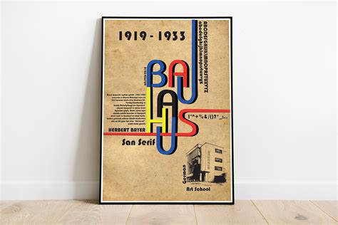 Bauhaus Font Poster Behance