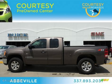 2007 Medium Brown Metallic Gmc Sierra 1500 Sle Extended Cab 4x4