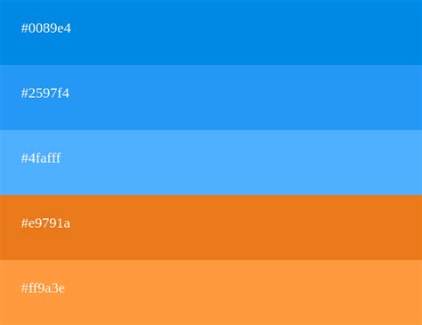 Paleta De Cores Azul Tipos Combinações E Tons