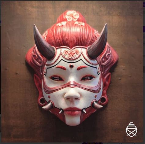 Hannya Display Masks Captivating 3d Printed Art Pieces Etsy