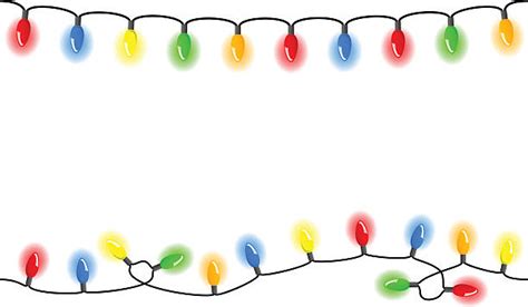 Best Christmas Lights Border Illustrations, Royalty-Free Vector ...