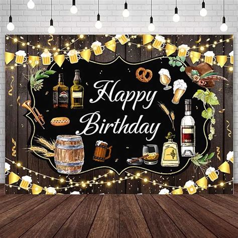 Amazon AIBIIN 7x5ft Happy Birthday Backdrop For Men Holiday Cheer