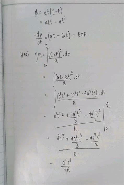 A Magnetic Flux Through A Stationary Loop With A Resistance R Varies