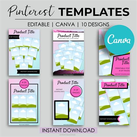 Pinterest Pin Templates