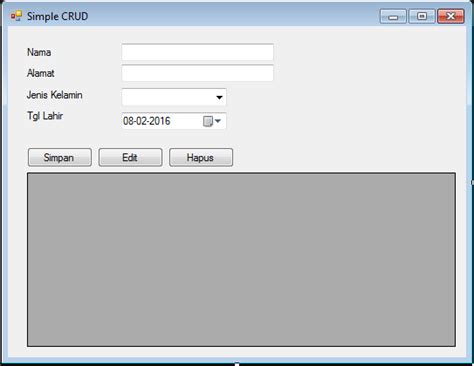 Simple Crud Vb Net Sql Server