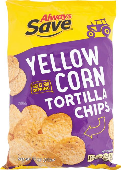 Round Yellow Corn Tortilla Chips 11 Oz 00070038339755 Always Save