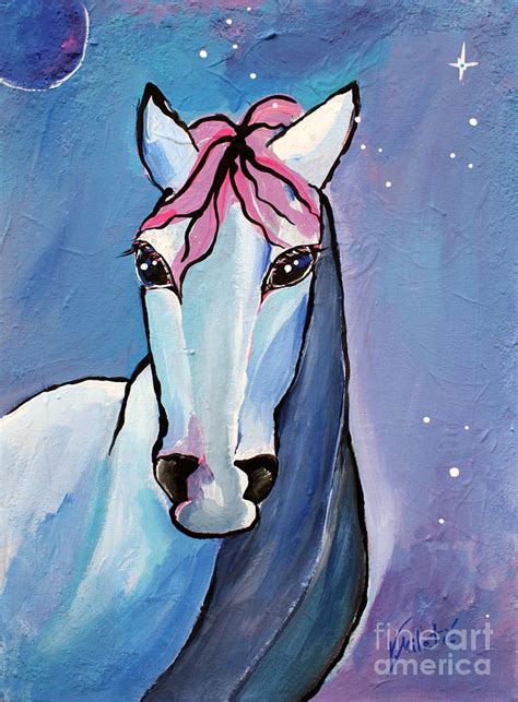 Polaris Whimsical Horse Art By Valentina Miletic Painting by Valentina ...