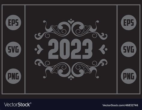 Vintage 2023 Royalty Free Vector Image - VectorStock