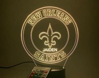 New Orleans Saints Lamp Shade Nfl Shades Are X X Tall Etsy