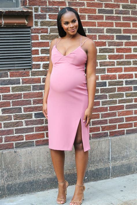 Pregnant Tika Sumpter Arrives At Late Show With Steohen Colert In New