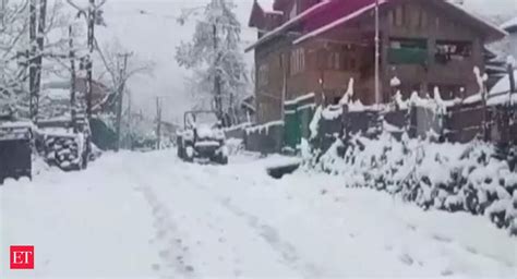 Jammu And Kashmir Snowfall Jammu And Kashmir Pahalgam Receives Fresh