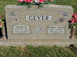 Aubrey Eldean A E Geyer 1927 2013 Mémorial Find a Grave