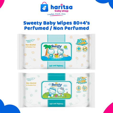 Jual Sweety Baby Wipes Tissu Basah Parfum Non Perfumed 72 S Shopee