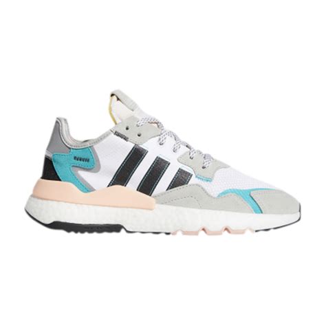 Adidas Nite Jogger Hi Res Aqua White Editorialist