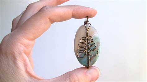 Tree Bead Pendant Wire Wrap Tutorial Easybeginner Youtube