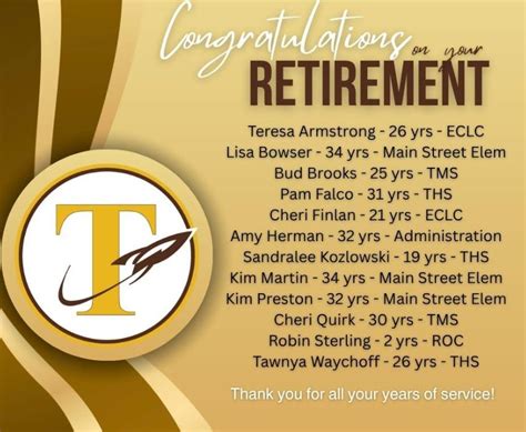 Titusville - Congratulations and Best Wishes as the following TASD ...