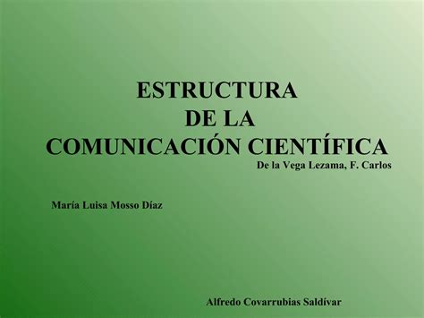 Estructura De La Comunicacion Cientifica Ppt