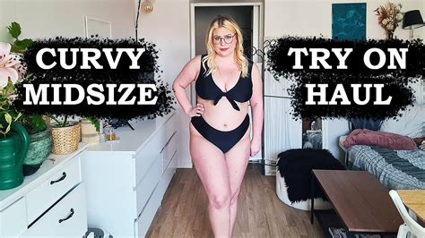 Curvy Cupshe Bikini Try On Haul 2022 Swedish Girl Plus Size Micro Lingerie Black