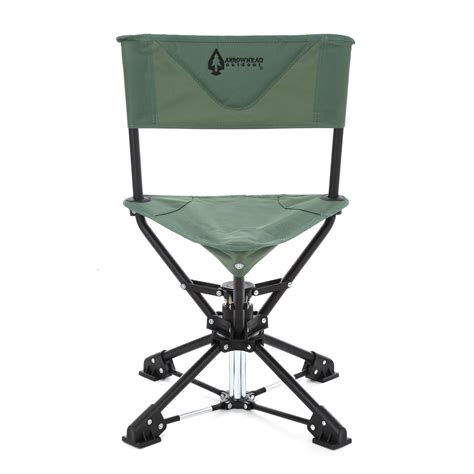 ARROWHEAD OUTDOOR 360 Degree Swivel Hunting Fishing Chair Stool Seat