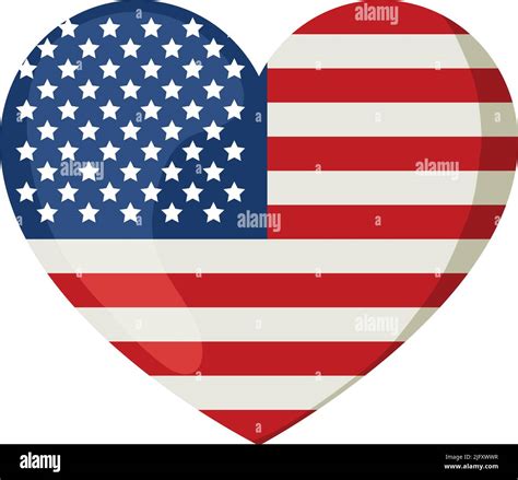 heart usa flag Stock Vector Image & Art - Alamy