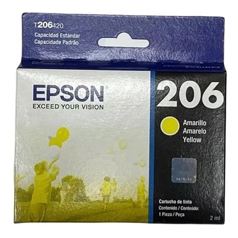 Cartucho Epson 206 Yellow amarillo Original Cuotas sin interés