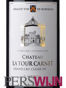 Label Château La Tour Carnet Haut Médoc Grand Cru Classé 2021