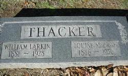 William Larkin Thacker Sr 1881 1928 Mémorial Find a Grave