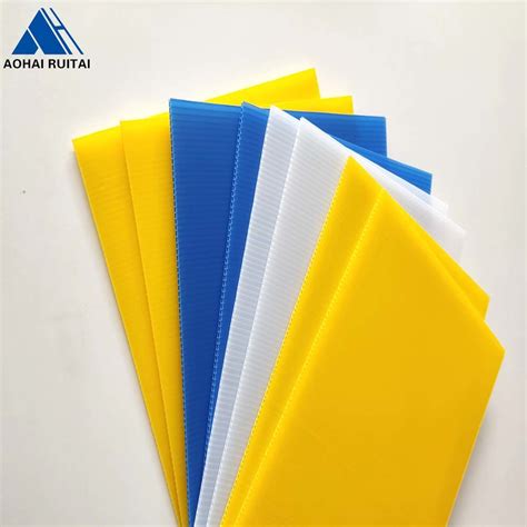 4 8 Inch Anti Mold Correx Corfluted PP Plastic Corrugated Hollow Plate