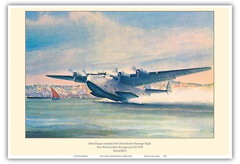 Dixie Clipper First Transatlantic Passenger Flight Pan American