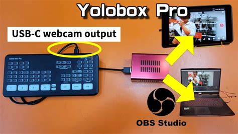 Atem Mini Pro Connect To Yolobox Pro And Obs Studio Usb C Webcam Output