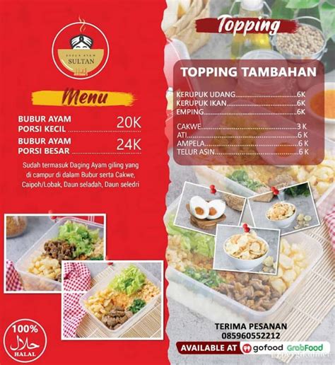 Selalu Diperbarui Menu Bubur Ayam Sultan Cipondoh Tangerang