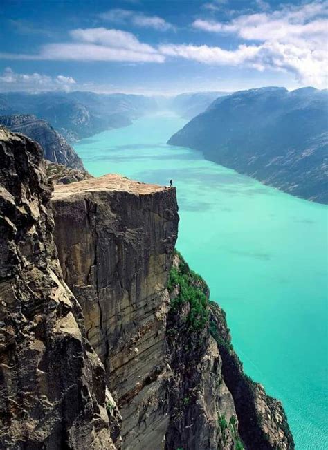 Preikestolen Norwegia Norwegen Landschaft Norwegen Reisen Reisen