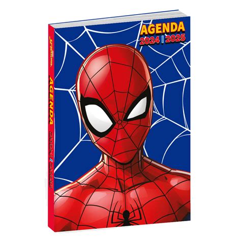 Pack rentrée Spiderman Cartable 38 cm 2 compartiments Agenda scolaire