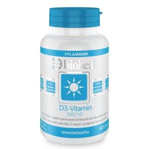 D3 vitamin 3000 NE 70x Bioheal Arcanum GYÓGYSZERTÁR webpatika