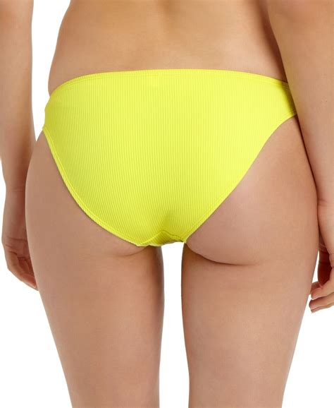 California Waves Juniors Ribbed Hipster Bikini Bottoms Size L U